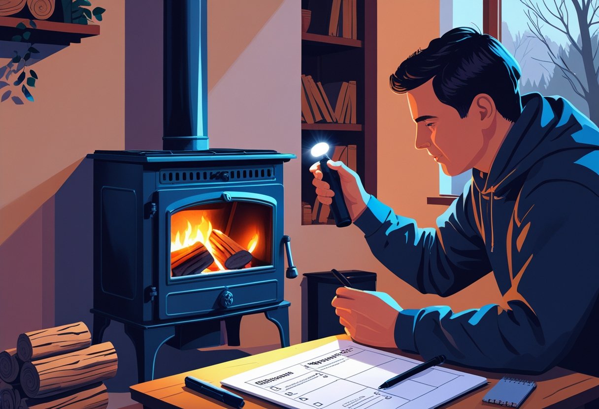 Checking A Log Burning Stove Before Use